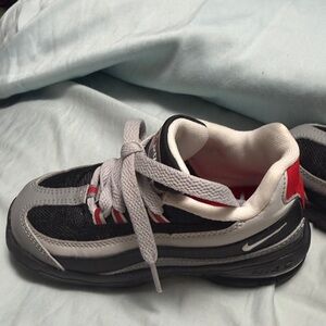 Nike Kids Black, Gray, and Red Air Max